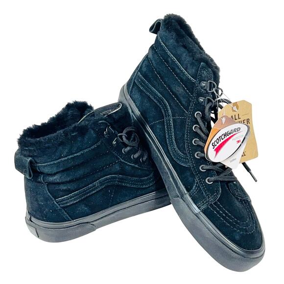 Vans Sk8-Hi MTE Shoes OC Pig Suede Black Men 9 Women 10.5 VN0A33TXNH4 2015 New - Picture 1 of 13